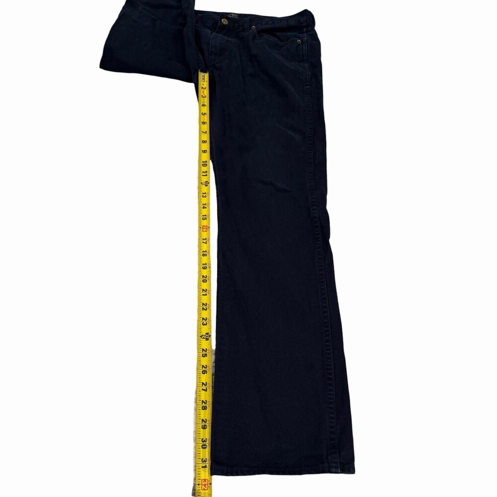 J. Crew The Sutton Mens Jeans 34x32 Regular Denim Navy Blue 100% Cotton Canvas - Picture 9 of 9